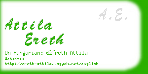 attila ereth business card